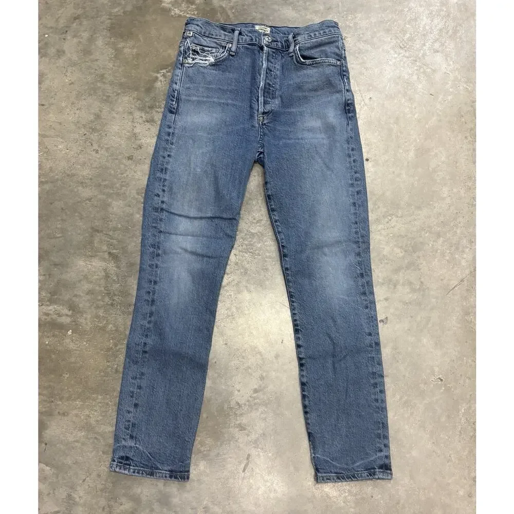 Citizens of Humanity Jeans Olivia Premium Vintage High Rise Slim Distressed 26